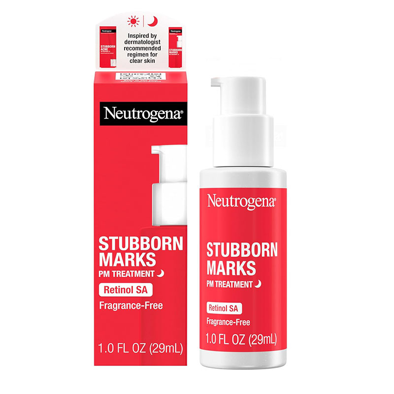 neutrogena stubborn marks pm treatment retinol sa post acne marks uneven skin tone overnight treatment dermatologist recommended