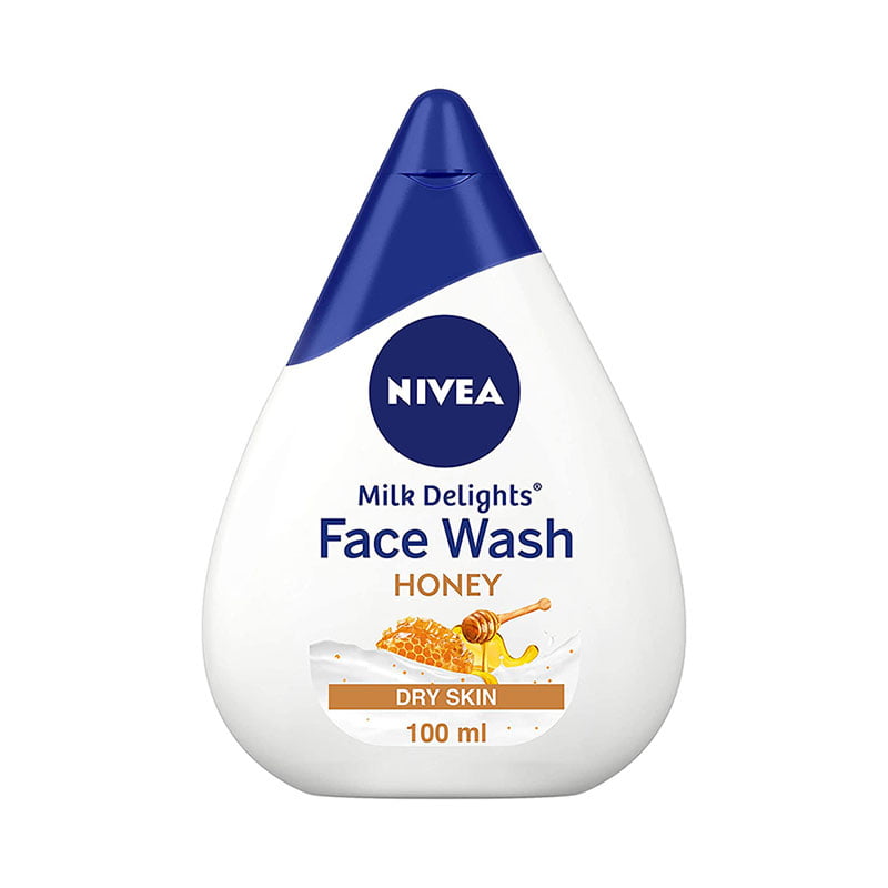 nivea milk delights face wash honey dry skin moisturizing cleanser