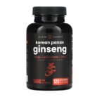 Korean Panax Ginseng energy supplement focus enhancer ginseng extract mental clarity natural energy boost herbal supplement vitality support Nutra Champs ginseng