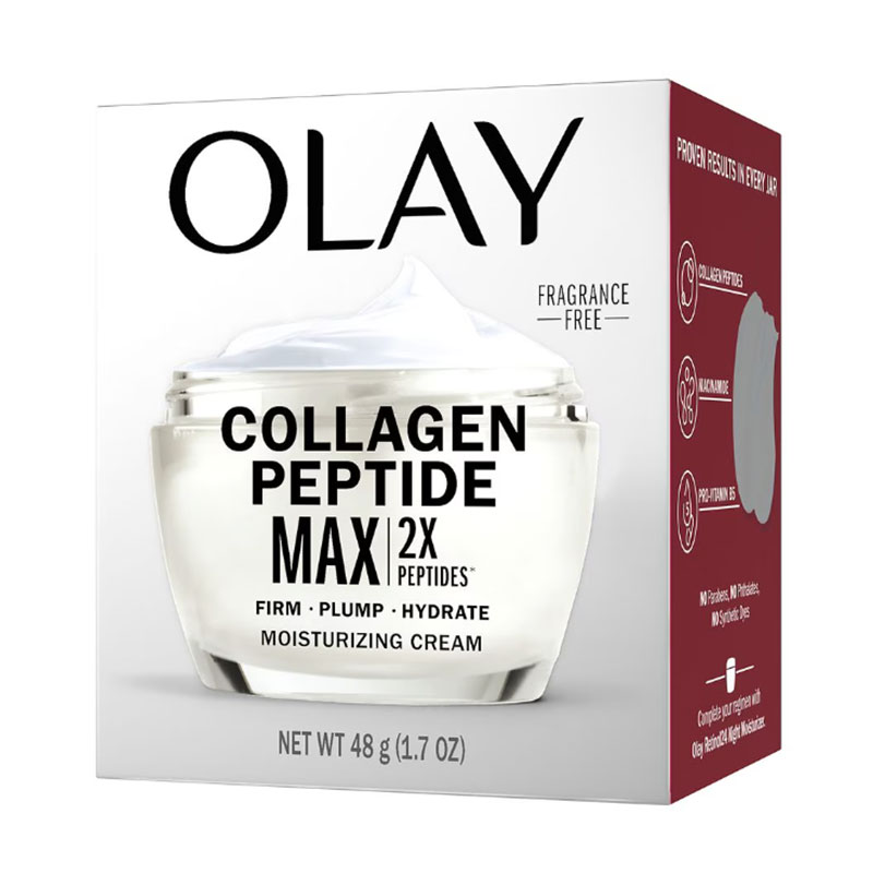 Olay Collagen Peptide Moisturizer Anti-Aging Face Cream Firming Facial Moisturizer Niacinamide Skincare Fragrance-Free Moisturizer Daily Hydrating Cream Lightweight Anti-Wrinkle Cream