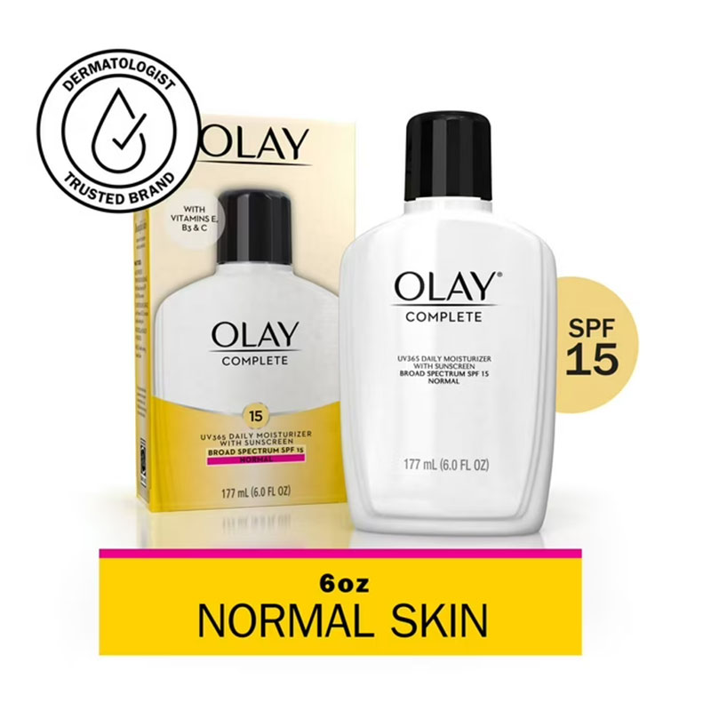 Olay moisturizer daily sunscreen SPF 15 moisturizer UV protection hydrating face lotion