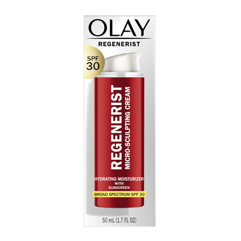 Olay Regenerist Micro-Sculpting Cream SPF 30 anti-aging day cream firming moisturizer with SPF peptide cream sun protection face cream hydrating anti-wrinkle cream skincare for mature skin