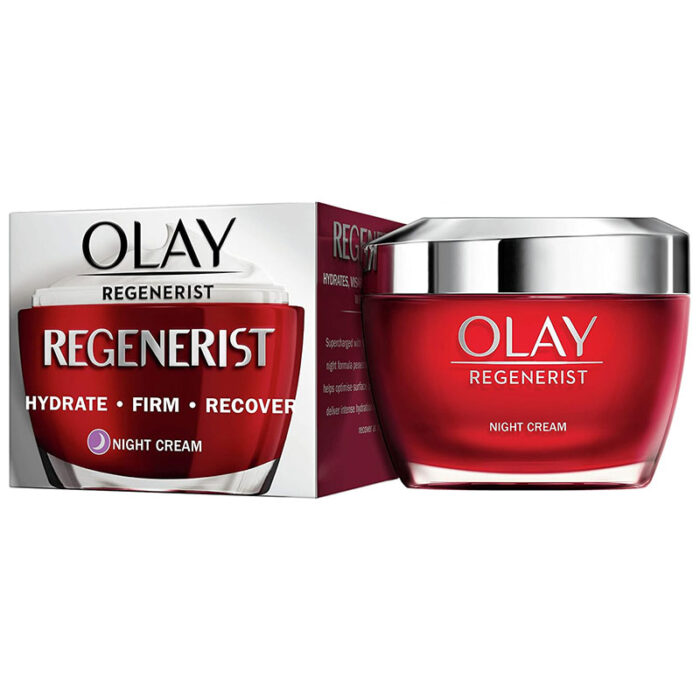 Olay Regenerist Night Cream anti-aging night moisturizer overnight repair cream peptide face cream hydrating night cream wrinkle cream for mature skin skincare nighttime routine