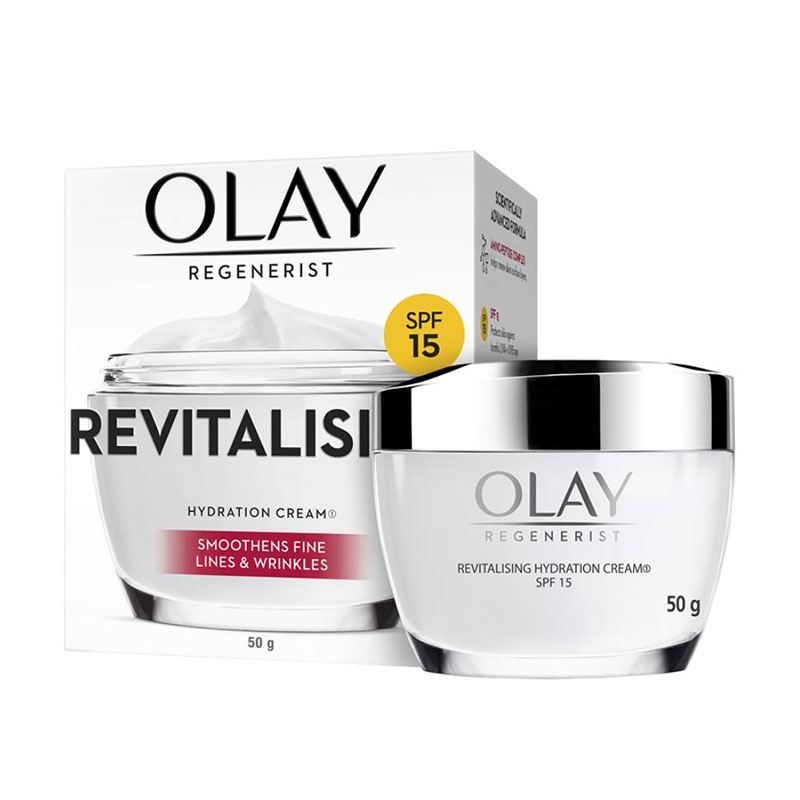 olay regenerist revitalising hydration cream spf15 antiaging moisturizer deep hydration wrinkle reduction skin protection