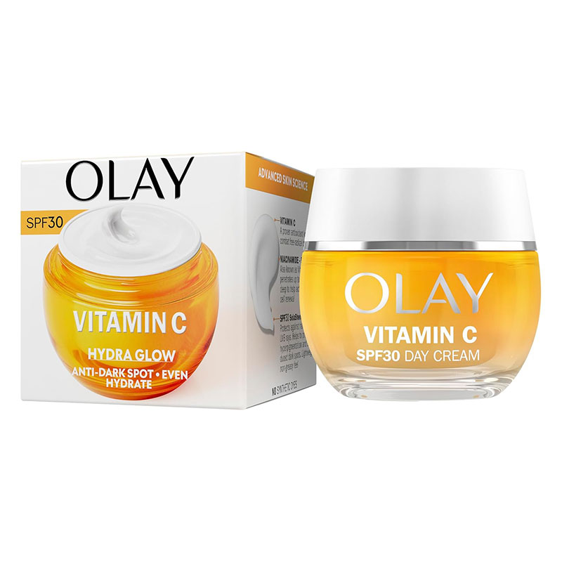 Olay Vitamin C Moisturizer Brightening Face Cream SPF 30 Facial Moisturizer Niacinamide Skincare Daily Hydrating Cream Lightweight Sunscreen Moisturizer Radiant Skin Moisturizer