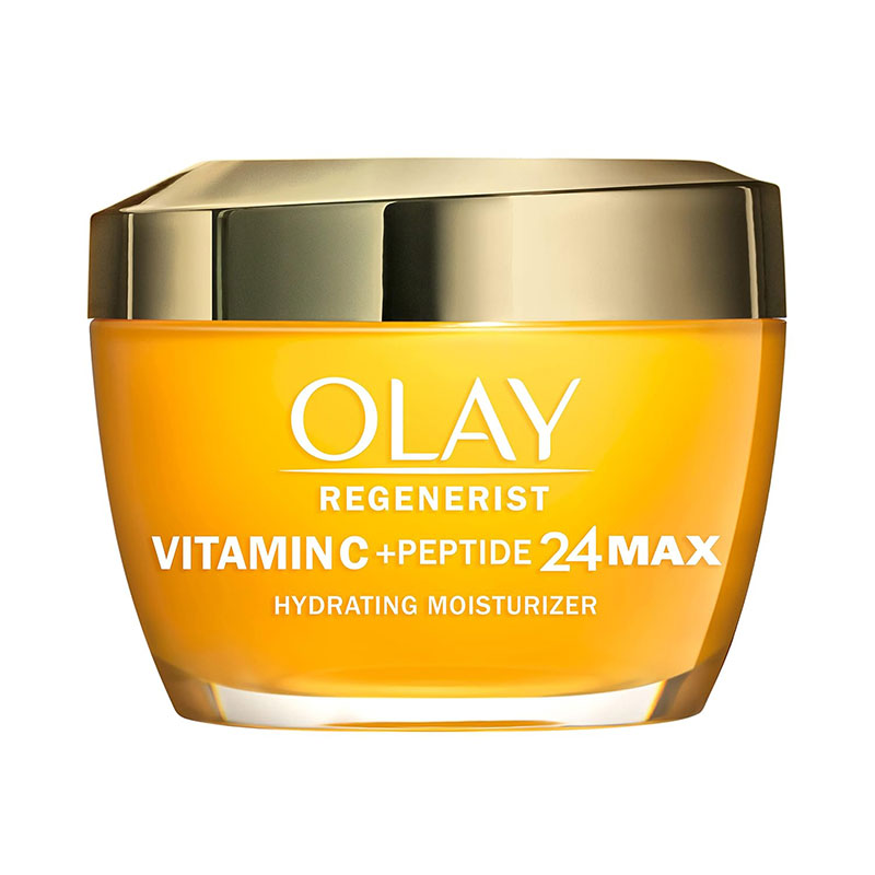 Olay Vitamin C Moisturizer Peptide 24 MAX Hydrating Cream Brightening Face Moisturizer Niacinamide Skincare Lactic Acid Moisturizer Lightweight Facial Cream Daily Hydrating Moisturizer