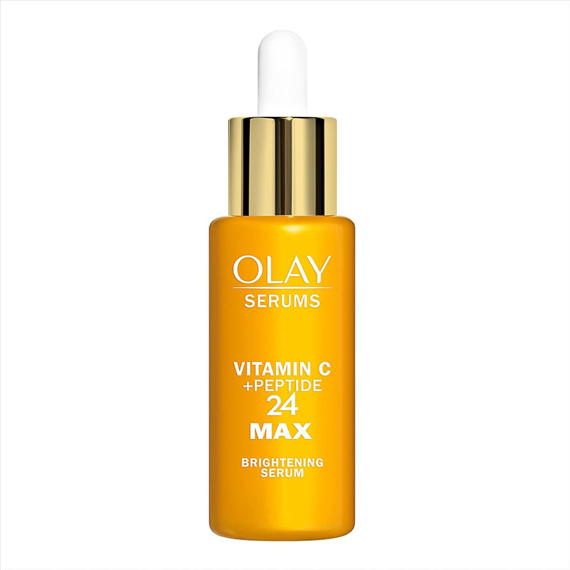 Olay Vitamin C Serum Peptide 24 MAX Brightening Face Serum Niacinamide Skincare Lactic Acid Serum Radiant Skin Treatment Anti-Aging Serum