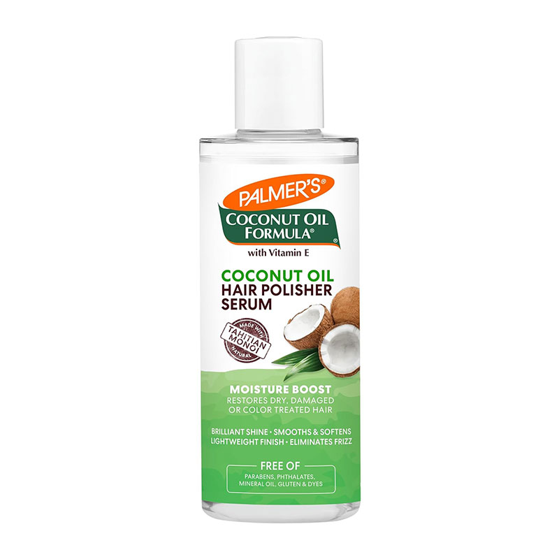 palmers coconut oil hair polisher serum frizz control shine booster hair hydration monoi oil marula oil