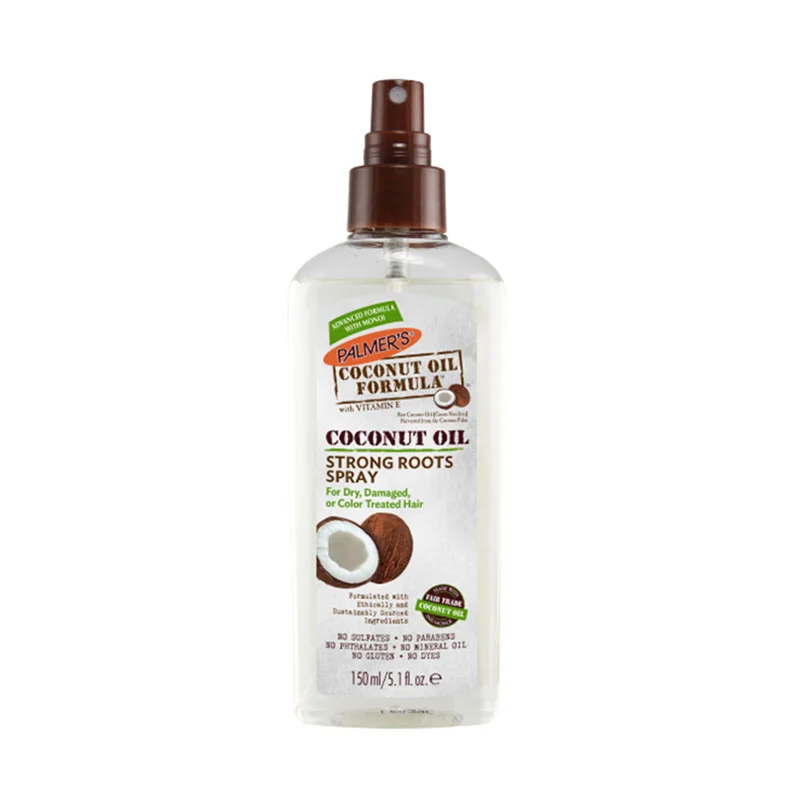 palmers coconut oil strong roots spray scalp treatment coconut oil monoi oil peppermint oil scalp hydration