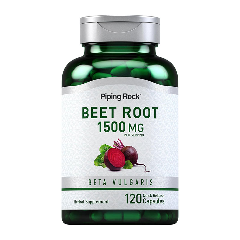 piping rock beet root 1500 mg quick release capsules non gmo gluten free cardiovascular support