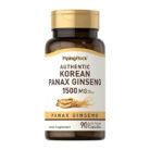 piping rock korean panax ginseng 1500 mg quick release capsules energy support focus supplement