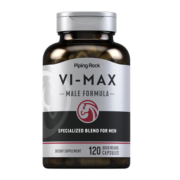 Piping Rock Vi-Max Male 120 quick release capsules Yohimbe Maca Muira Puama Tribulus Tongkat Ali Korean Ginseng men's health supplement