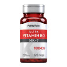 Piping Rock Vitamin K2 MK7 100 mcg bone health cardiovascular support quick-release softgels non-GMO gluten-free