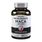Piping Rock Red Yellow Black Maca 4800 mg quick-release capsules energy support stamina vitality herbal supplement