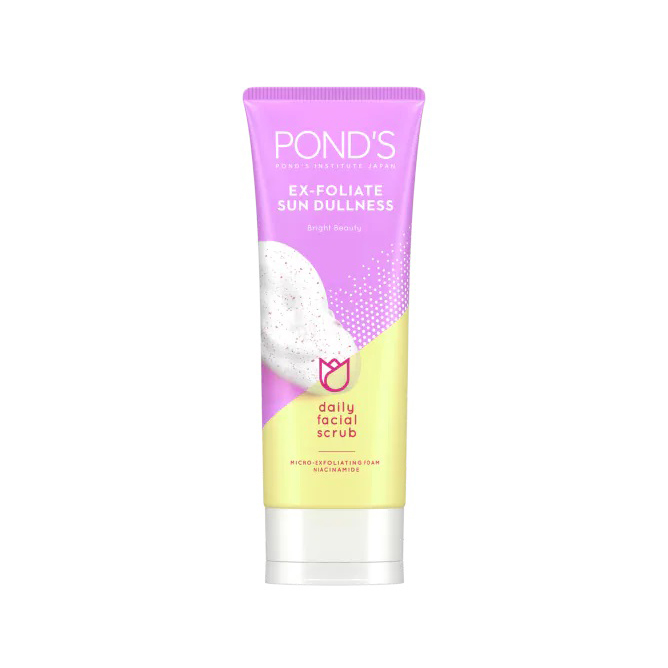 ponds facial scrub exfoliate dull skin white beauty skincare