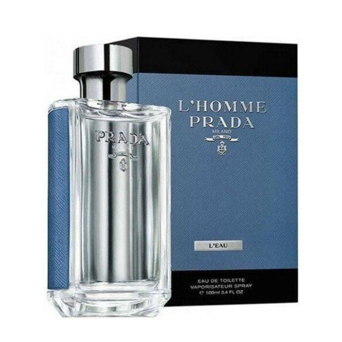 prada l'homme l'eau prada l'homme l'eau edt men's luxury fragrance clean soapy scent elegant men's perfume