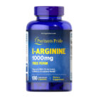 puritan's pride l-arginine 1000mg cardiovascular health supplement energy production exercise performance nitric oxide support