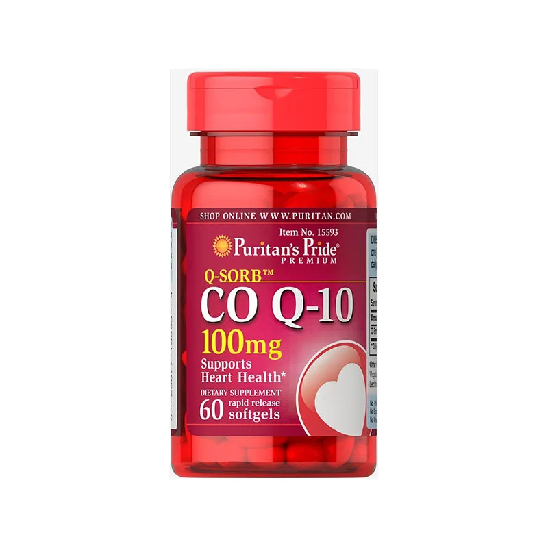 puritan's pride coq10 100mg heart health supplement cellular energy support q-sorb coenzyme q10