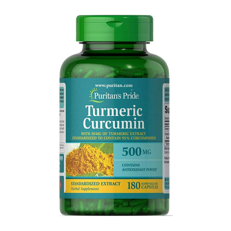 puritan's pride turmeric curcumin 500mg antioxidant support joint health supplement curcuminoids turmeric extract