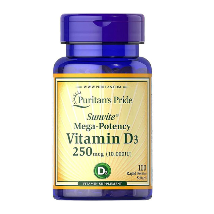 puritan's pride vitamin d3 10000 iu vitamin d3 supplement bone health support immune system support high potency vitamin d3