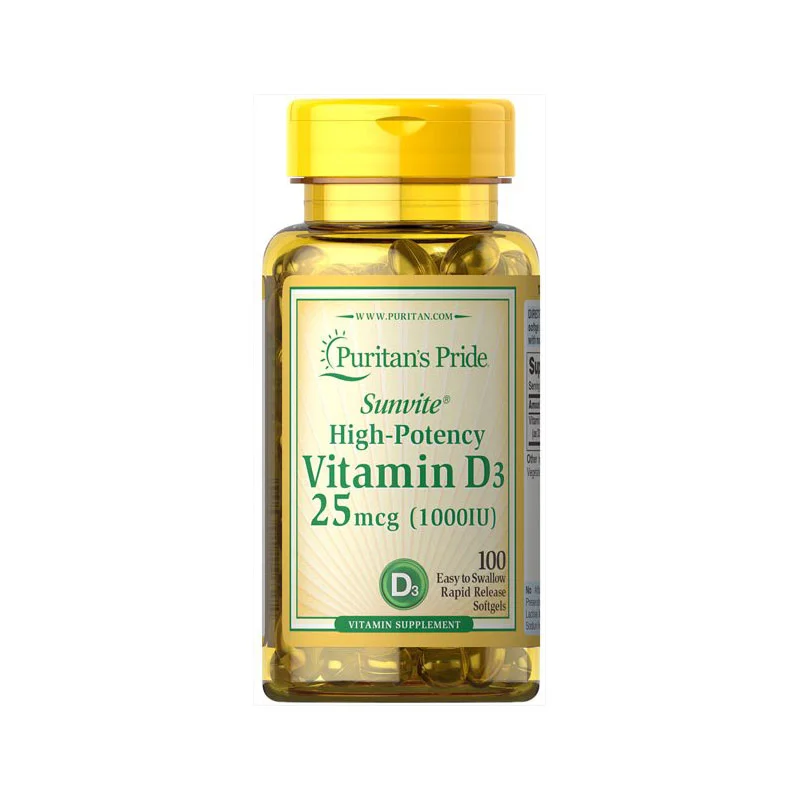 puritan's pride vitamin d3 1000 iu vitamin d3 supplement bone health support immune system support