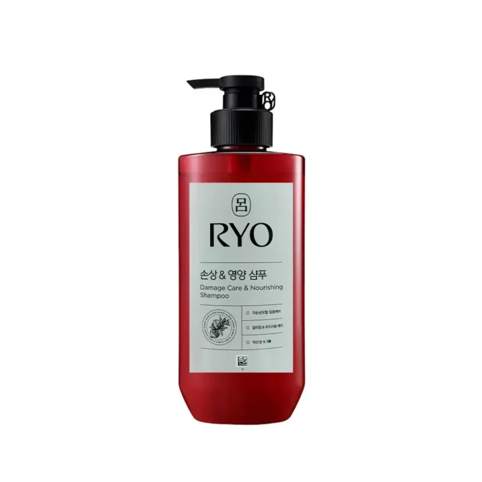 RYO Damage Care & Nourishing Shampoo damaged hair repair Korean herbal shampoo camellia oil pomegranate extract hair strengthening