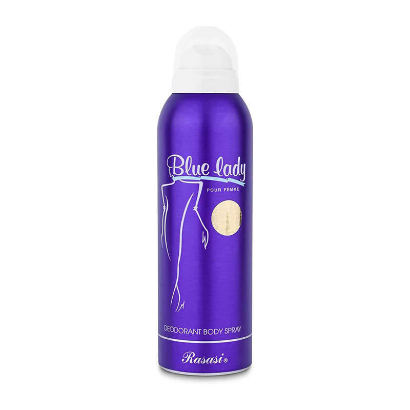 Rasasi Blue Lady deodorant women's body spray floral fragrance long-lasting freshness