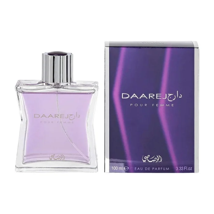 Rasasi Daarej for women floral fruity gourmand perfume peach jasmine caramel
