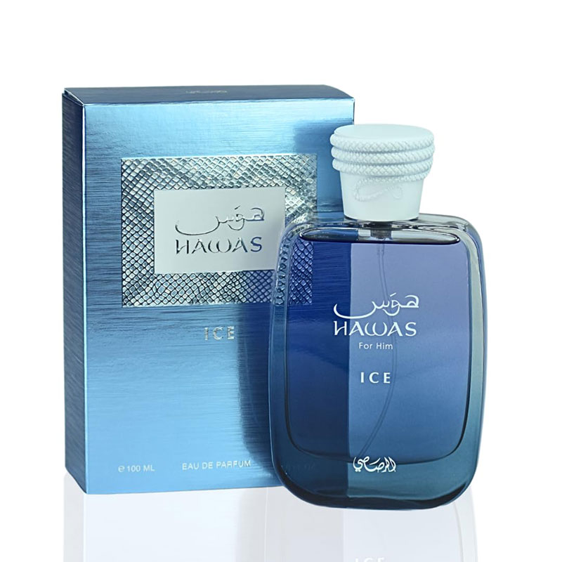 Rasasi Hawas Ice men's fragrance fresh citrus scent long-lasting EDP