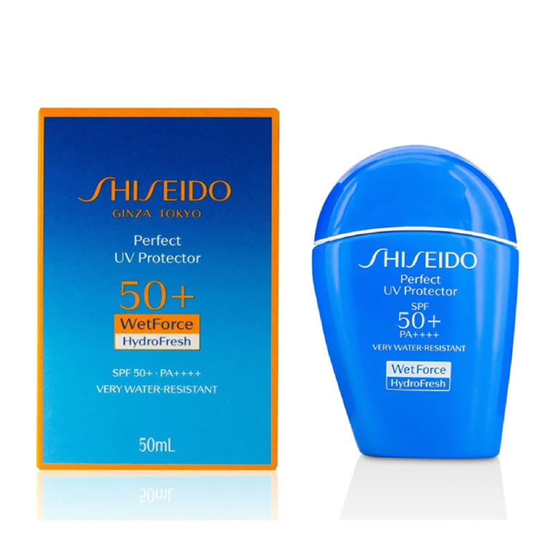 shiseido perfect uv protector spf50+ pa++++ sunscreen synchroshield lightweight non greasy sun protection skincare