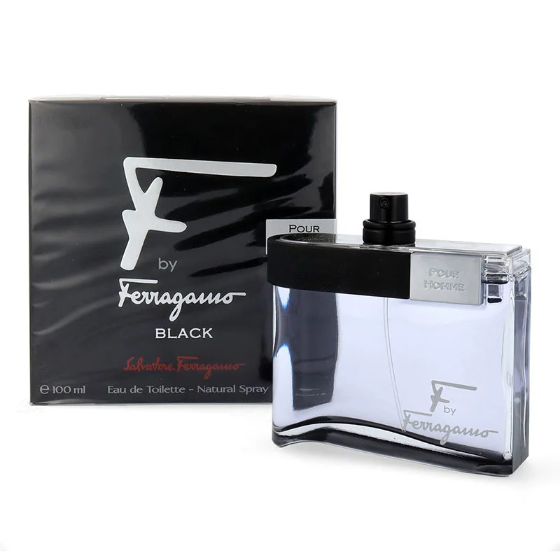 salvatore ferragamo f black edt men's fragrance aromatic spicy scent lavender black pepper tonka bean elegant men's perfume