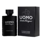 salvatore ferragamo uomo signature men's fragrance leather scent spicy perfume citrus notes tonka bean patchouli eau de parfum