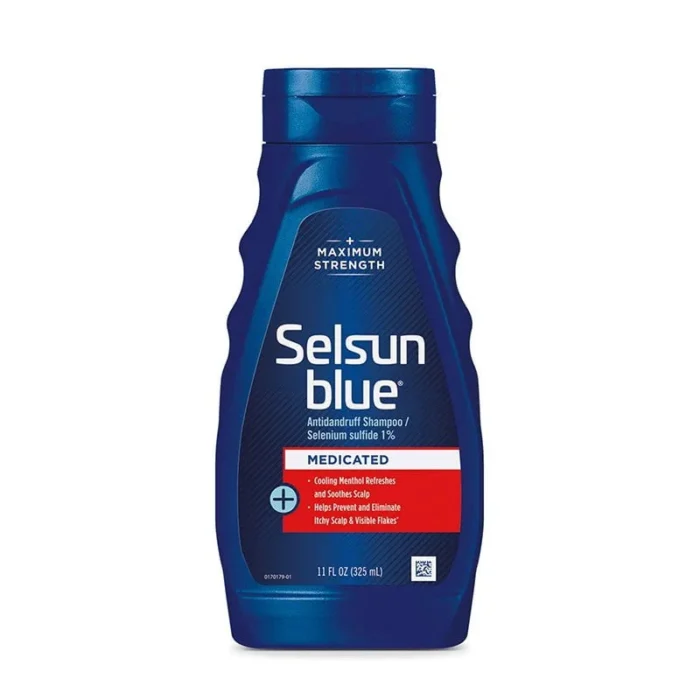 selsun blue medicated shampoo dandruff control selenium sulfide menthol scalp relief seborrheic dermatitis hair care
