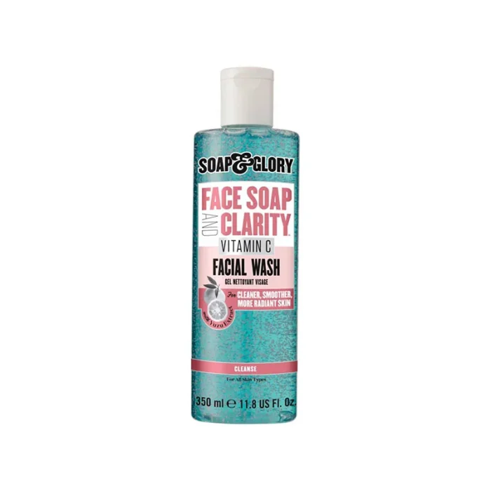 facial cleanser vitamin C exfoliating face wash Soap and Glory Face Soap and Clarity radiant skin