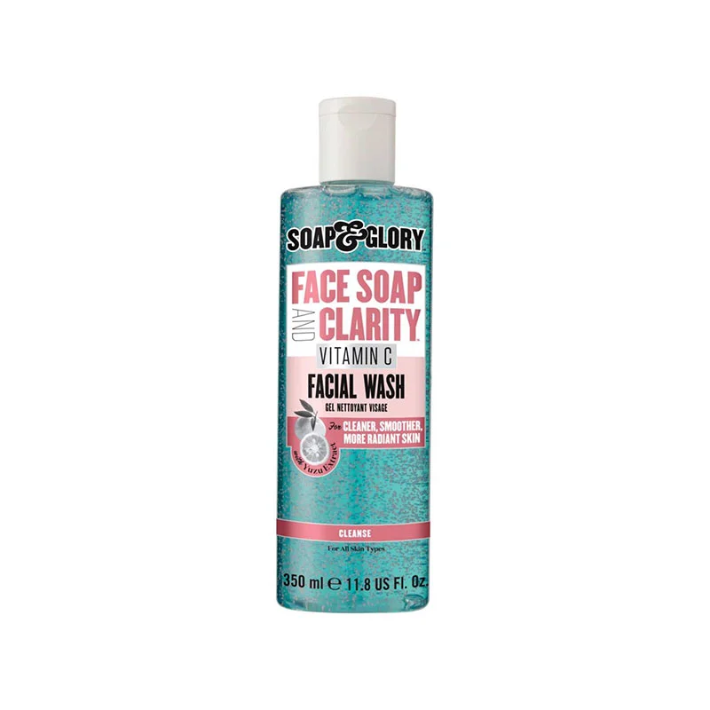 facial cleanser vitamin C exfoliating face wash Soap and Glory Face Soap and Clarity radiant skin
