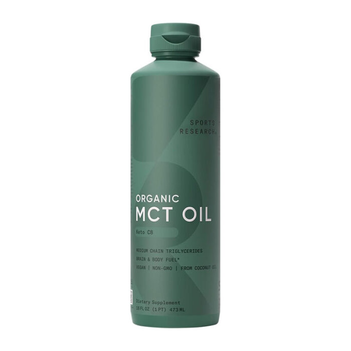 Sports Research MCT oil C8 organic coconut energy keto unflavored