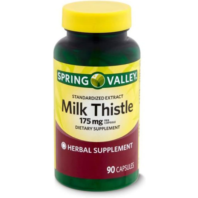 Spring Valley Standardized Extract Milk Thistle Dietary Supplement 175 mg 90 Capsules