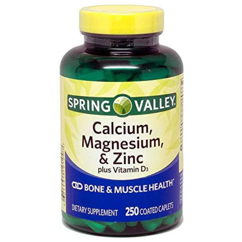 Spring Valley – Calcium Magnesium and Zinc, Plus Vitamin D3, 250 Caplets