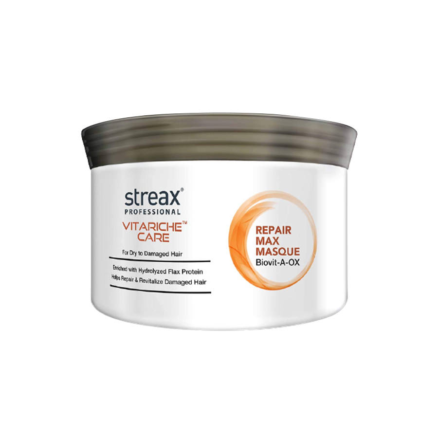 Repair Hair Masque Dry Damaged Hair Mask Frizz Control Masque Hair Treatment Mask Streax Professional Masque