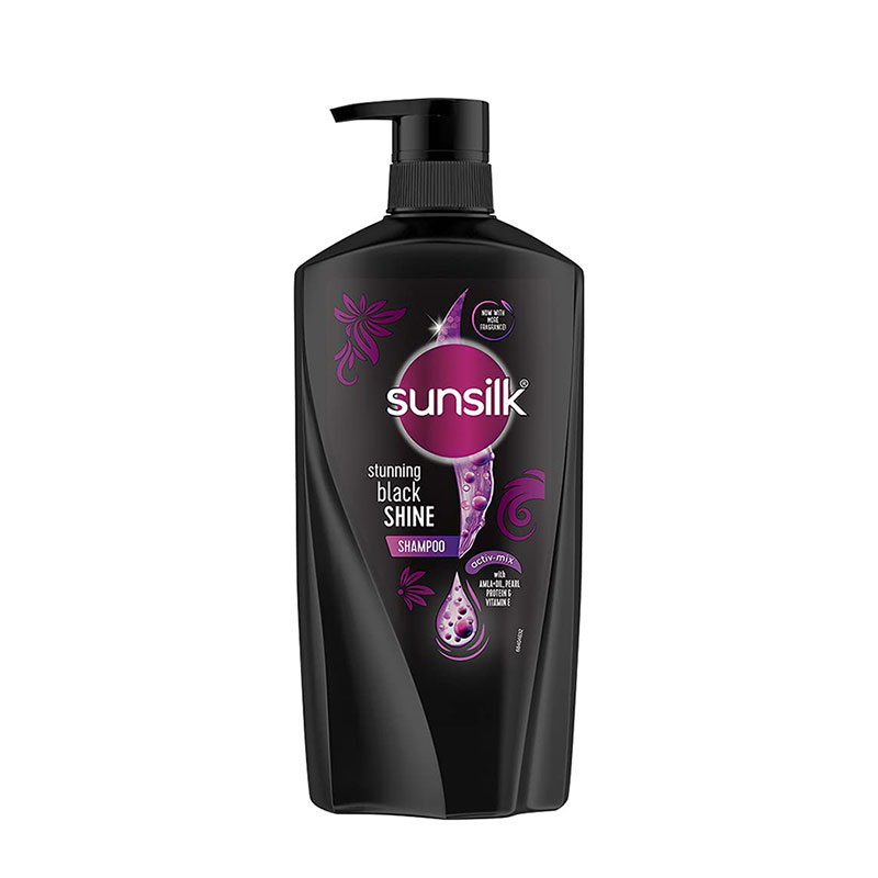 Sunsilk black shampoo shine dark hair care