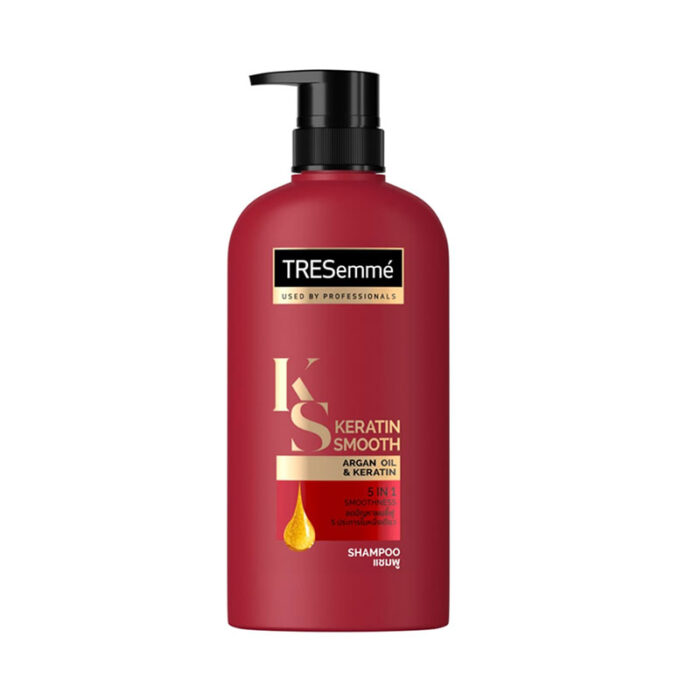 TRESemmé keratin shampoo frizz control smooth hair shine