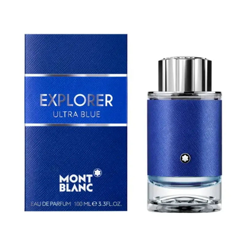Montblanc Explorer Ultra Blue Eau de Parfum 100ml men's fragrance Sicilian bergamot pink pepper leather long-lasting sophisticated scent