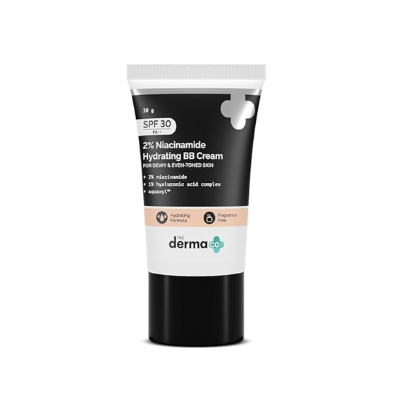 The Derma Co 2% Niacinamide Hydrating BB Cream 02 Nude