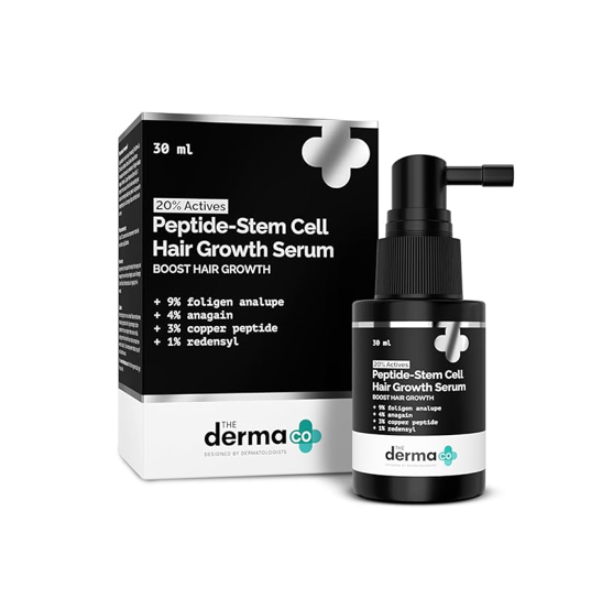The Derma Co 20% Actives Peptide-Stem Cell Hair Growth Serum
