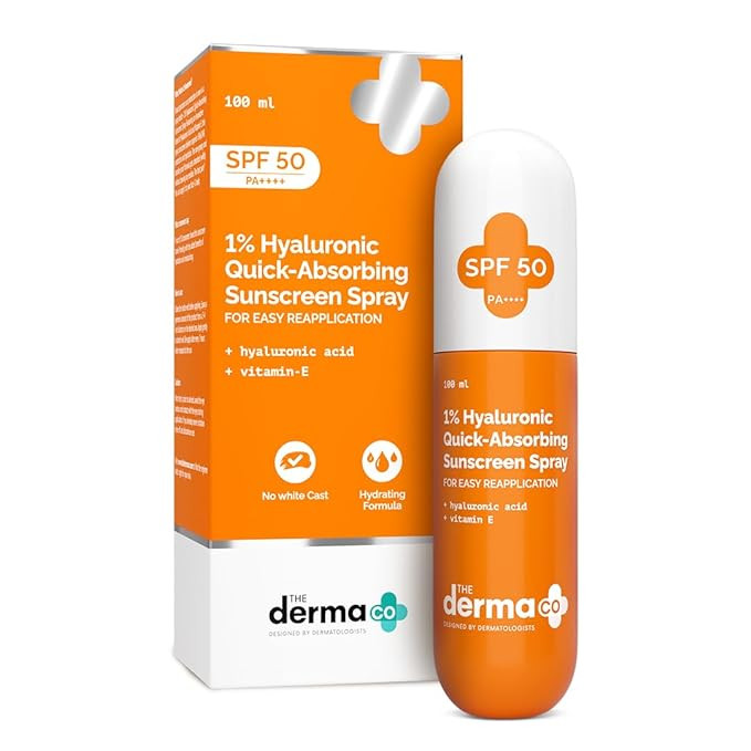The Derma Co. 1% Hyaluronic Quick-Absorbing Sunscreen Spray