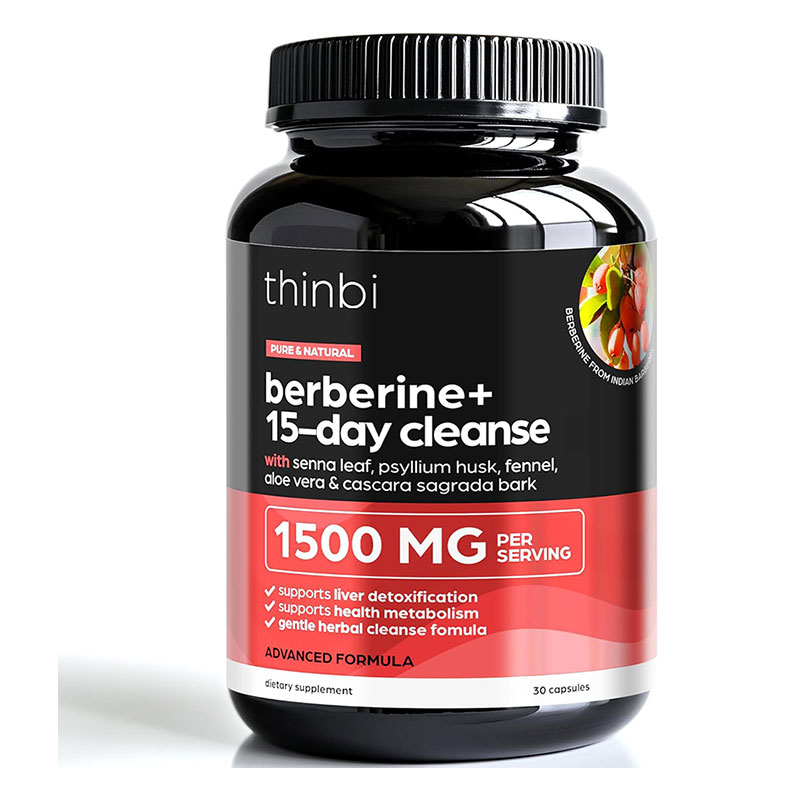 Thinbi Berberine 15 Day Cleanse digestive health metabolism support natural ingredients gut wellness