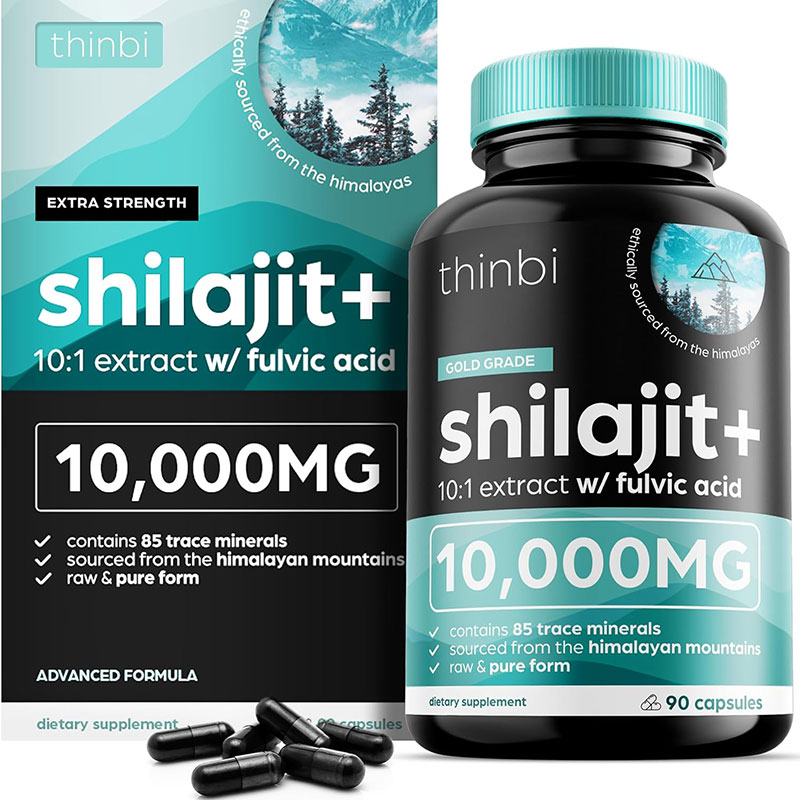 Thinbi Shilajit Gold Grade pure Himalayan supplement energy booster fulvic acid vitality