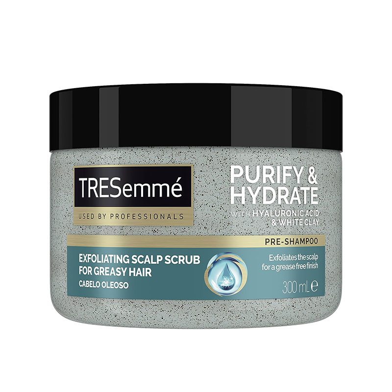 TRESemmé scalp scrub exfoliating cleanse hydrate