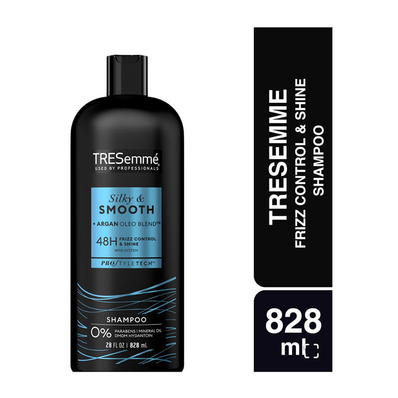 TRESemmé silky shampoo frizz control smooth hair shine