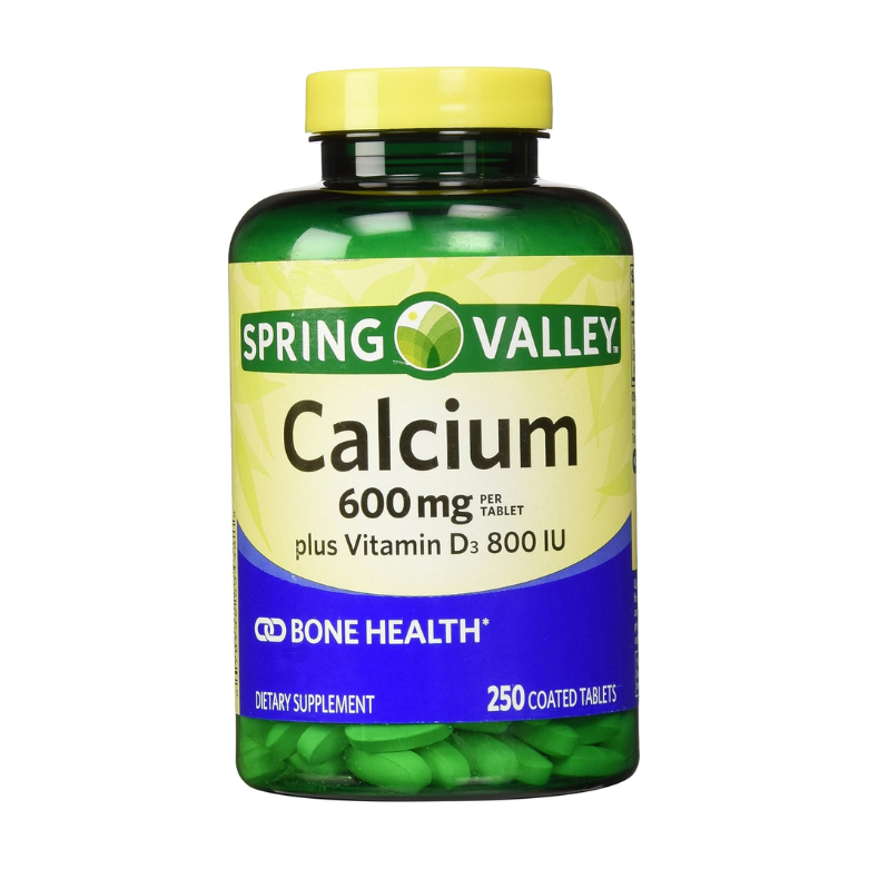 Spring Valley – Calcium 600 mg with Vitamin D3 800iu 250 Tablets